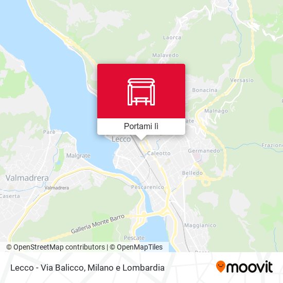 Mappa Lecco - Via Balicco