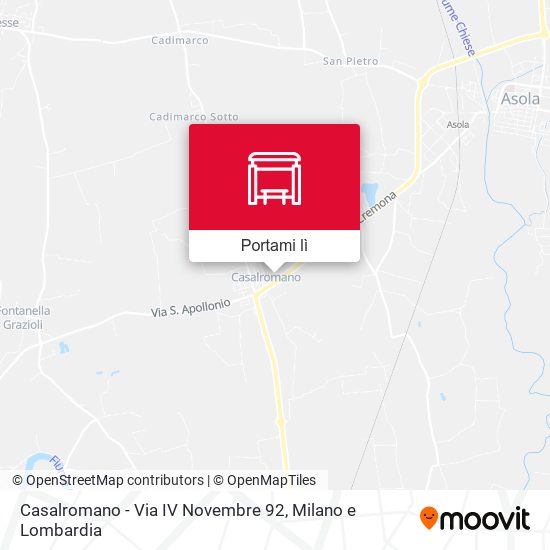 Mappa Casalromano - Via IV Novembre 92