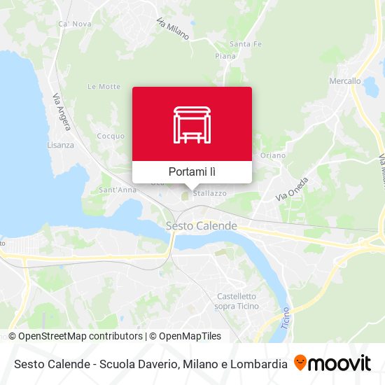 Mappa Sesto Calende - Scuola Daverio