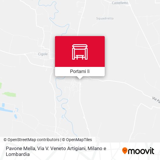 Mappa Pavone Mella, Via V. Veneto Artigiani