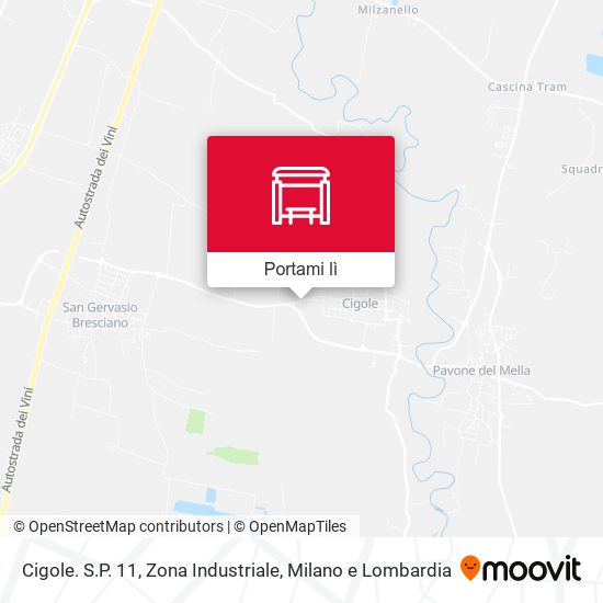 Mappa Cigole. S.P. 11, Zona Industriale