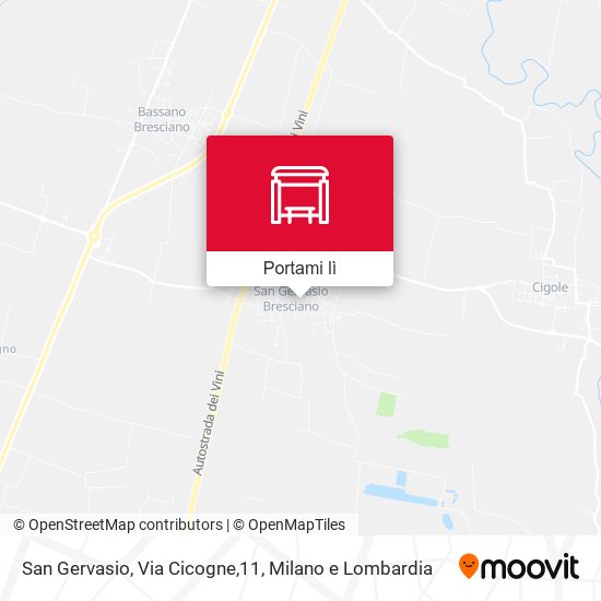 Mappa San Gervasio, Via Cicogne,11