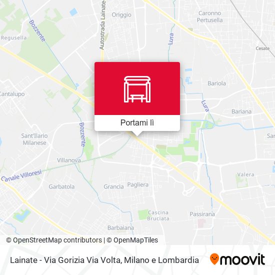 Mappa Lainate - Via Gorizia Via Volta