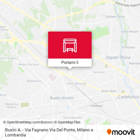Mappa Busto A. - Via Fagnano Via Del Ponte