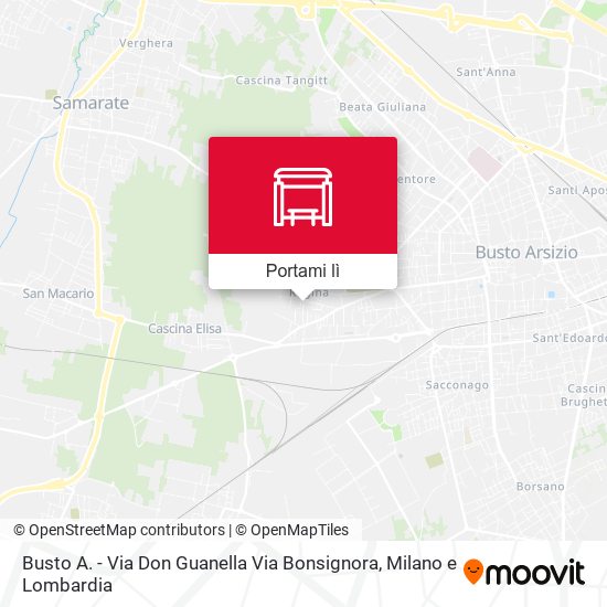 Mappa Busto A. - Via Don Guanella Via Bonsignora