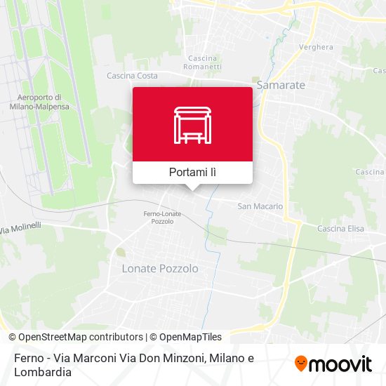 Mappa Ferno - Via Marconi Via Don Minzoni