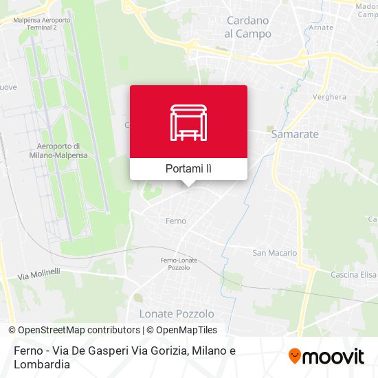 Mappa Ferno - Via De Gasperi Via Gorizia