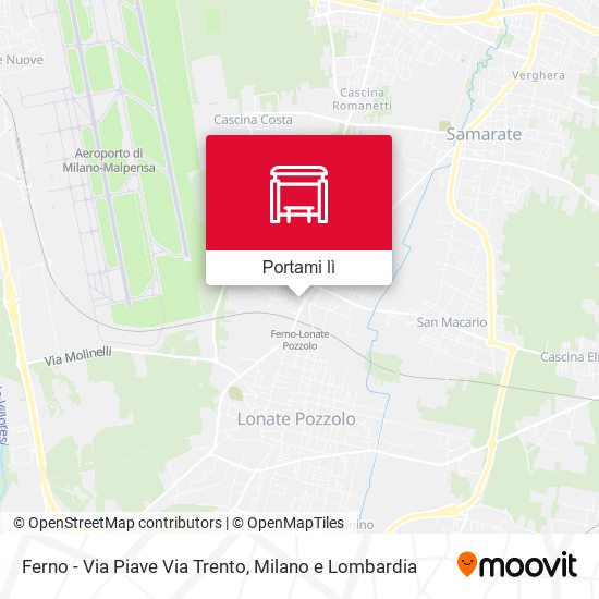 Mappa Ferno - Via Piave Via Trento