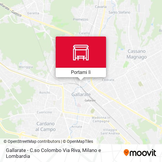 Mappa Gallarate - C.so Colombo Via Riva