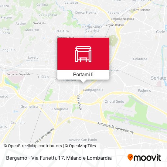 Mappa Bergamo - Via Furietti, 17