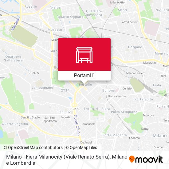 Mappa Milano - Fiera Milanocity (Viale Renato Serra)