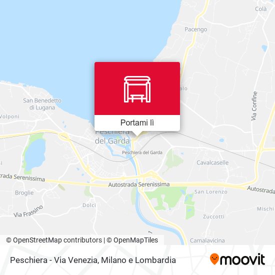 Mappa Peschiera - Via Venezia