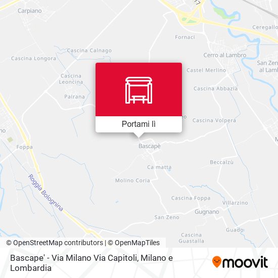 Mappa Bascape' - Via Milano Via Capitoli