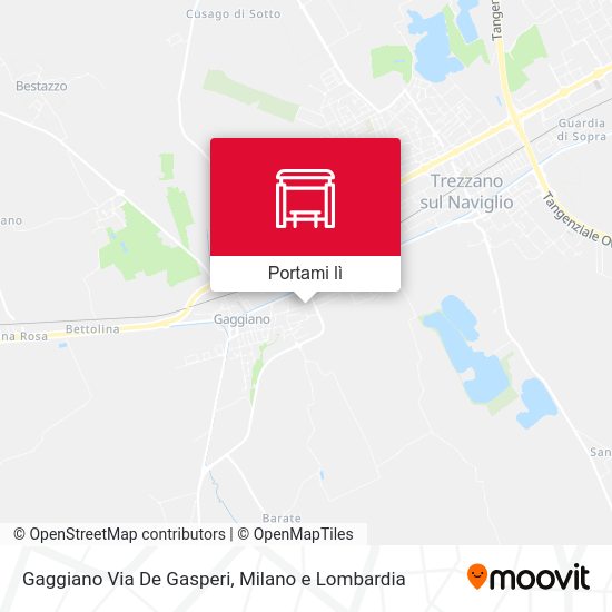 Mappa Gaggiano Via De Gasperi