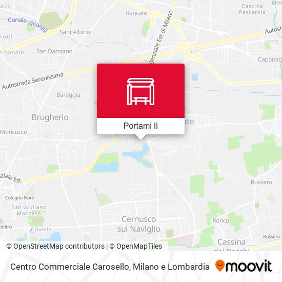 Mappa Centro Commerciale Carosello