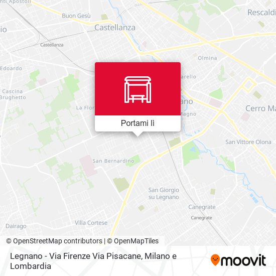 Mappa Legnano - Via Firenze Via Pisacane