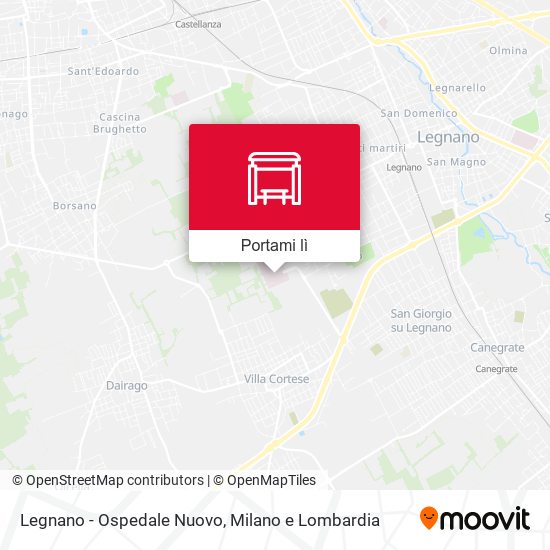 Mappa Legnano - Ospedale Nuovo
