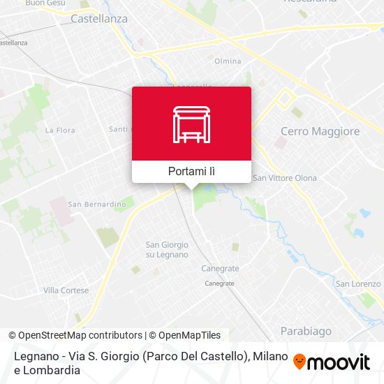 Mappa Legnano - Via S. Giorgio (Parco Del Castello)