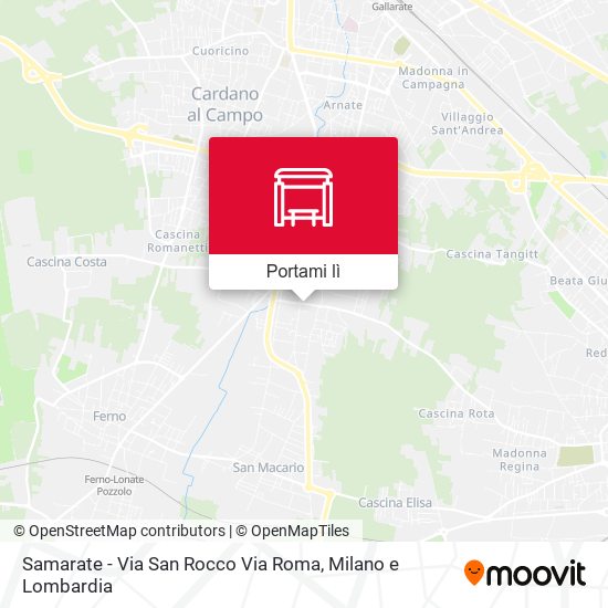 Mappa Samarate - Via San Rocco Via Roma