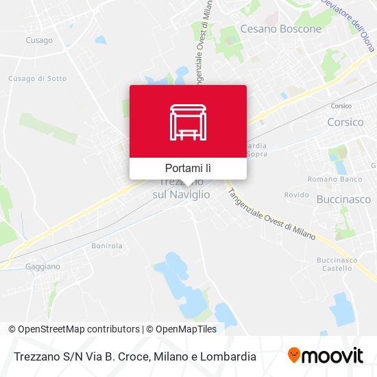 Mappa Trezzano S/N Via B. Croce