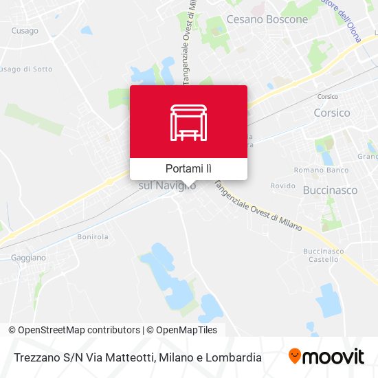 Mappa Trezzano S/N Via Matteotti