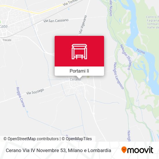 Mappa Cerano Via IV Novembre 53