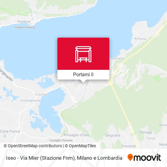 Mappa Iseo - Via Mier (Stazione Fnm)