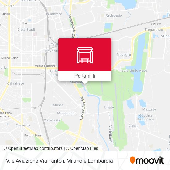 Mappa V.le Aviazione Via Fantoli