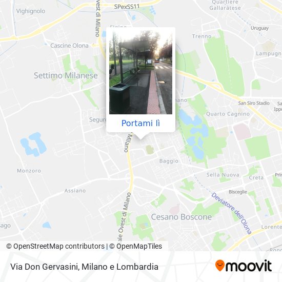 Mappa Via Don Gervasini