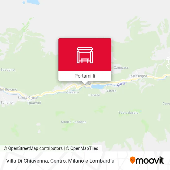 Mappa Villa Di Chiavenna, Centro