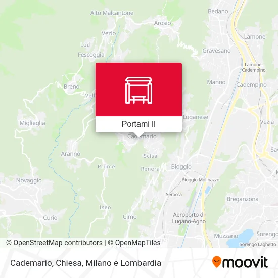 Mappa Cademario, Chiesa