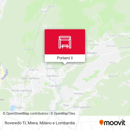 Mappa Roveredo Ti, Miera
