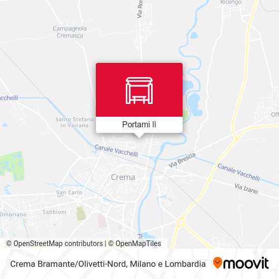 Mappa Crema Bramante/Olivetti-Nord
