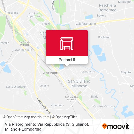 Mappa Via Risorgimento Via Repubblica (S. Giuliano)