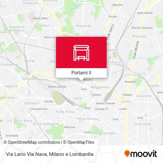 Mappa Via Lario Via Nava