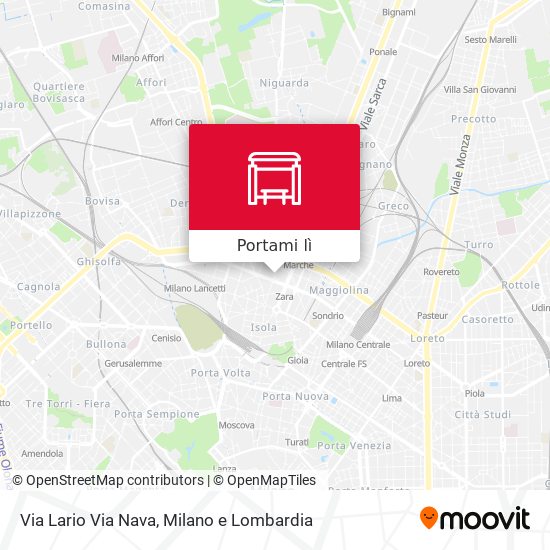 Mappa Via Lario Via Nava