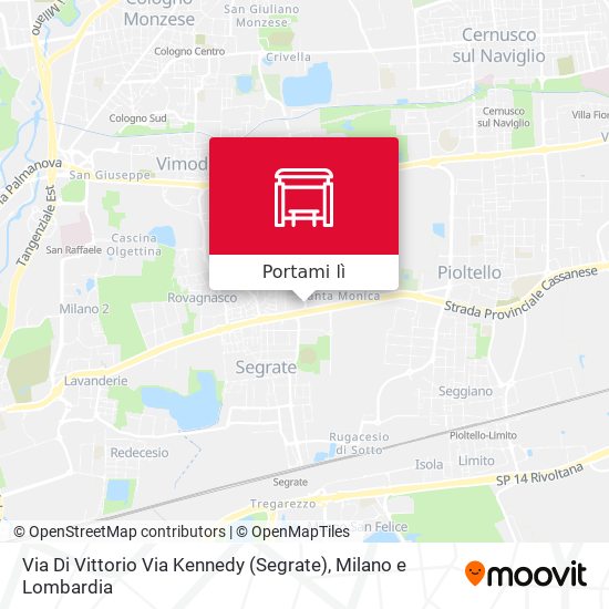 Mappa Via Di Vittorio Via Kennedy (Segrate)