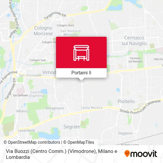 Mappa Via Buozzi (Centro Comm.) (Vimodrone)