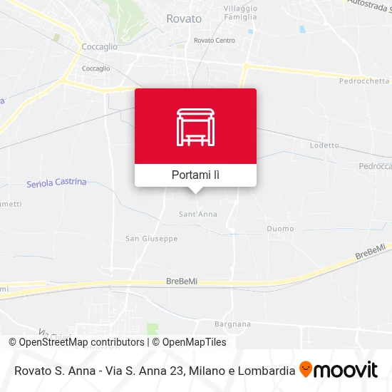 Mappa Rovato S. Anna - Via S. Anna 23