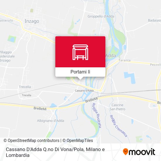 Mappa Cassano D'Adda Q.no Di Vona / Pola