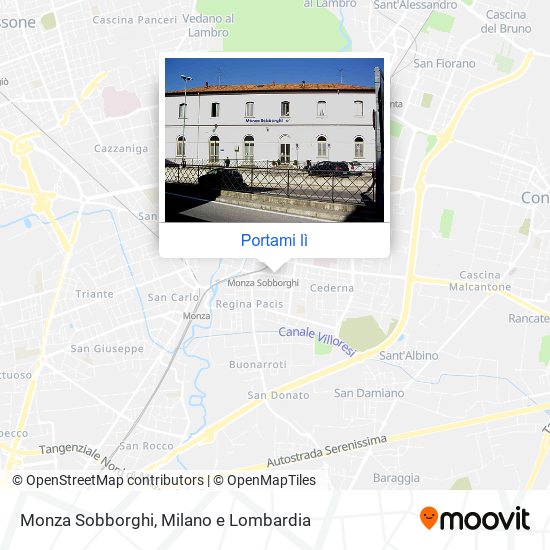 Mappa Monza Sobborghi