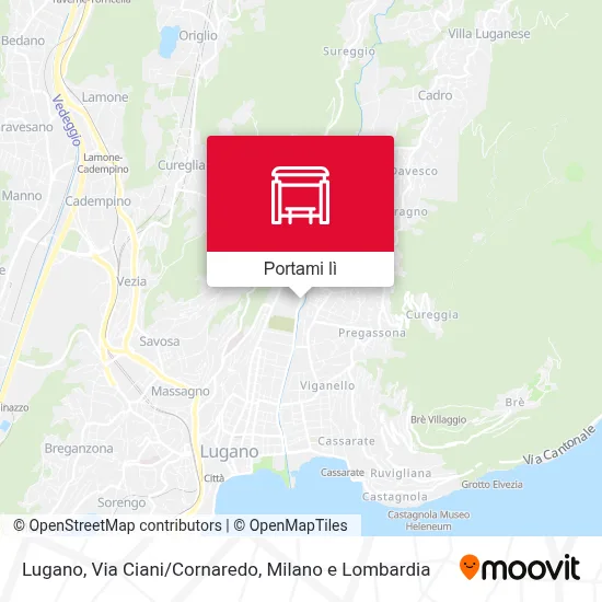 Mappa Lugano, Via Ciani/Cornaredo