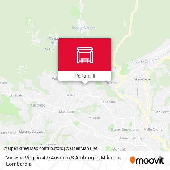 Mappa Varese, Virgilio 47 / Ausonio,S.Ambrogio