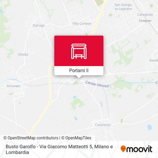 Mappa Busto Garolfo -  Via Giacomo Matteotti 5