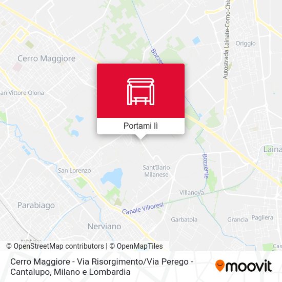 Mappa Cerro Maggiore -  Via Risorgimento / Via Perego - Cantalupo