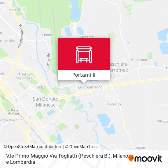 Mappa V.le Primo Maggio Via Togliatti (Peschiera B.)