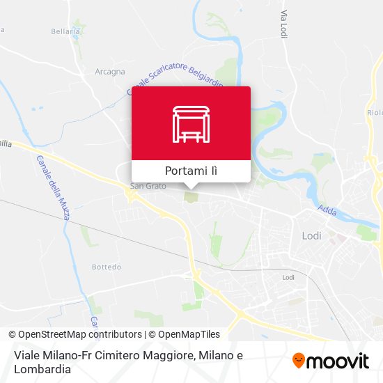 Mappa Viale Milano-Fr Cimitero Maggiore