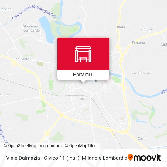 Mappa Viale Dalmazia - Civico 11 (Inail)