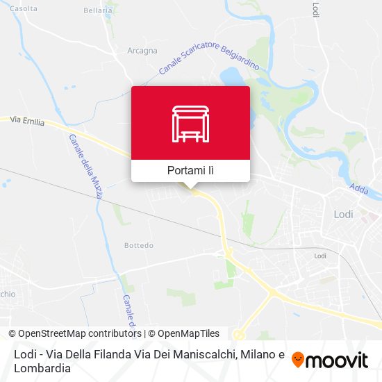 Mappa Lodi - Via Della Filanda Via Dei Maniscalchi