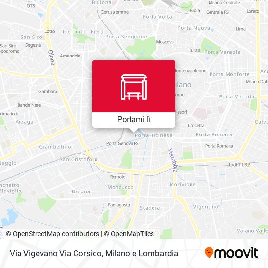 Mappa Via Vigevano Via Corsico